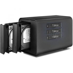 TERRAMASTER D5 Hybride Boîtier 5 baies HDD/NVMe USB 3.2 Gen2 10Gbps RAID 0/1/JBOD + Modes Exclusifs (sans disque)