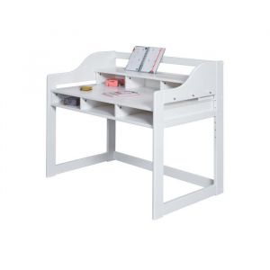 Inter Link Bureau enfant Kids Learning blanc bois massif