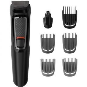 Philips MULTIGROOM Series 3000 MG3720-15 Noir Rectangle Acier inoxydable Barbe Oreille Sourcil Moustache Nez 60 min