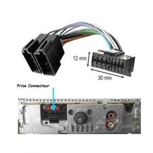 Cable ISO pour autoradio SONY CDX-GT410U CDX-GT414U CDX-GT420U CDX-GT424U