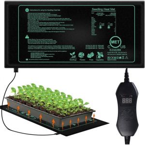 Tapis Chauffant Semis 50W Plaque Chauffante Plantes Poussin Mini Serre Reptile Jardin