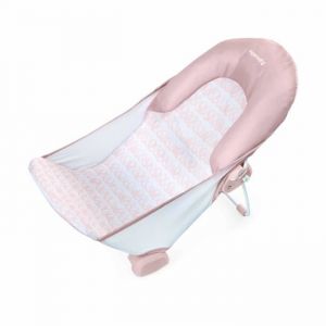 INGENUITY Transat de bain pour b&eacute;b&eacute; fille pliable rose