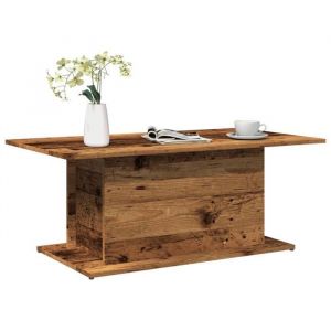 vidaXL Table basse vieux bois 102x555x40 cm bois ding&eacute;nierie table dappoint table de salon table lat&eacute;rale bout de 856806