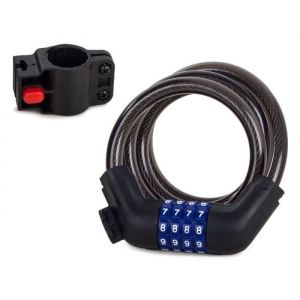 Câble Antivol avec Code Combinaison 4 Chiffres Scooter Vélo Moto Poussette