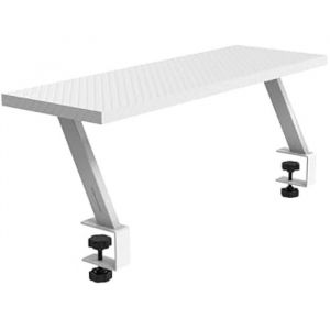 MARSGAMING MGDS Rehausseur de Moniteur Élève Le Moniteur 17cm Support Bureau Ergonomique en Acier Plateau Fibre de Carbone