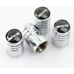 Bouchons de valve - Mercedes - AMG - Chromé - Universel - Joint en caoutchouc