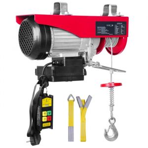 Palan Électrique-Duoku-Capacité de 400 kg-Treuil à Fil dacier 850 W 220 V-avec Télécommande Sans Fil-Hauteur de Levage de 40 pi