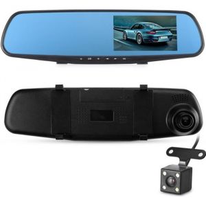 1080P Caméras de Voiture Dash Cam Rétroviseur de voiture Caméscope enregistreur vidéo DVR avec Caméra arrière G-capteur