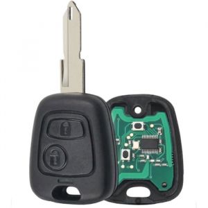 cl&eacute; vierge t&eacute;l&eacute;commande pour Peugeot 206 206SW 206 CC ID46 433 Mhz &agrave; programmer