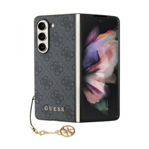 Coque telephone - bumper telephone Guess Coque de protection pour Samsung Galaxy Z Fold5 4G Charms Collection Gris