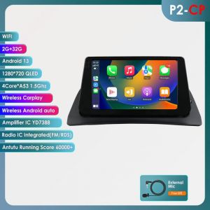 9 pouces Android 13 autoradio pour Renault kangoo 2009-2018(2G+32G) &eacute;cran tactile lecteur multim&eacute;dia GPS st&eacute;r&eacute;o 2din 1080p RDS