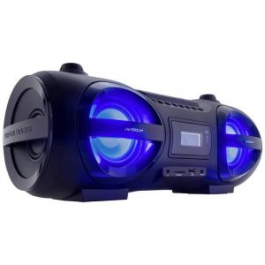 UNIVERSUM BB 500-20 Ghetto-blaster FM AUX, Bluetooth, CD, SD, FM, USB avec télécommande, lumière dambiance noir