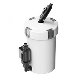 SunSun HW-603B Filtre ext&eacute;rieur pour aquarium d&eacute;bit 400 l/h avec 3 &Eacute;tapes de filtration Mat&eacute;riaux et Pompe 6 W Filtre externe