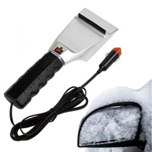 Pelle &agrave; neige &eacute;lectrique pelle &agrave; glace chauffante pour voiture dhiver d&eacute;neigeuse pour vitres de voiture 12 V