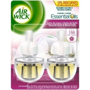 Recharge pour diffuseur &eacute;lectrique Air Wick Double Lys de Lune 2 x 19 ml Multicolore