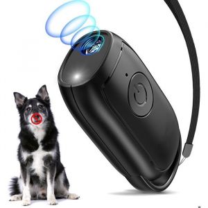 Anti Aboiement Chien Portatif Puissant Boitier Anti Aboiement Chien Ultrason avec LED pour Petits Moyens et Grands Chiens