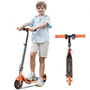 Trottinette &Eacute;lectrique Pliable pour Enfants 8.5 AT-B1O Grand Autonomie 24-34km Batterie 36V 7.8Ah Moteur 350W orange