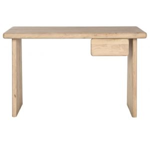 Table de bureau meuble du bureau en bois de manguier coloris naturel - longueur 160 x profondeur 60 x Hauteur 77 cm