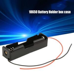 LLA&copy; 10X CAISSE COUPLEUR BOITE SUPPORT POUR BATTERIE PILE ACCU 1 x 18650 avec connexion s&eacute;rie &agrave; 2 fils Rentable