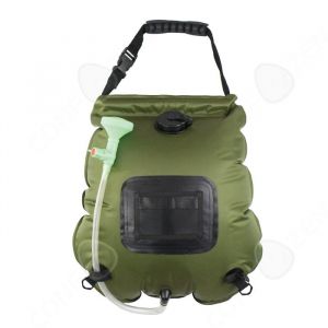 C Sac de douche solaire 20L sac de douche solaire camping douche extérieure portable douche de camping sac de douche camping vert