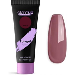 GlamUp - Polygel semi-permanent longue durée Bordeaux
