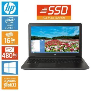 Pc portable HP ZBOOK 15 core i7 16 go ram 480 go ssd disque dur windows 10 ordinateur portable 15 pouces