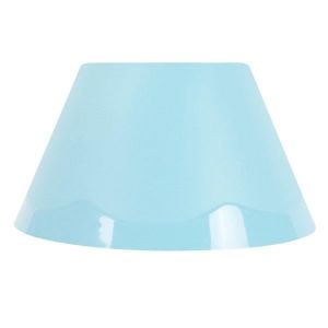 POLYCONE-Abat-jour conique plastique  conique bleu 1 ampoule E27 Style: pop color D22xH12cm