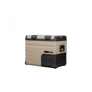 Glaci&egrave;re &eacute;lectrique &agrave; compresseur Steamy-E - Double zone - 45 litres - 12V et 230V - pour voiture et camping - Gr&egrave;s