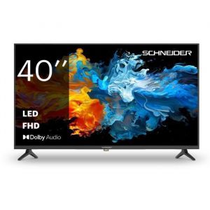 SCHNEIDER - 40A3 - TV LED FHD - 40 (100cm) - Non Smart - 1920x1080p - 3xHDMI 1.4 - 2xUSB - Triple Tuner - Dolby Audio - Mode Hotel