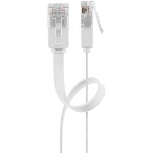 C&acirc;ble r&eacute;seau RJ45 - CONRAD - CAT 6 - Ultraplat - 2 m - Blanc