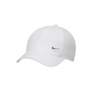Casquette NIKE Club Unstructured Metal Swoosh Blanc Unissex M/L