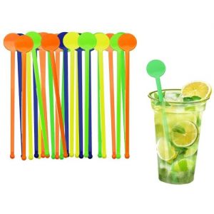 80 pcs Touillettes Cocktail Reutilisable Agitateurs 18cm - Acrylique Reutilisable Touillettes Colore Agitateurs Boisson -yd