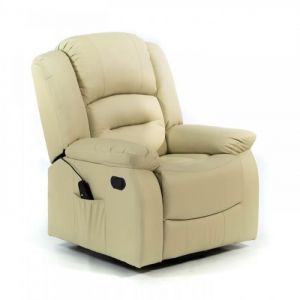 Fauteuil de relaxation massant chauffant BEIGE