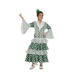 Déguisement Flamenco Feria pour fille - Disfrazzes - Robe verte - 5 ans et plus