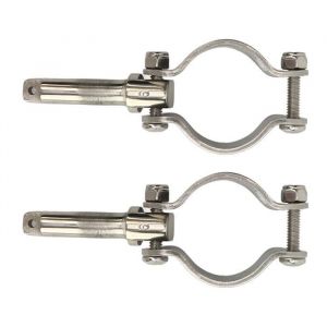 OMABETA Pince sur la dame de nage Pince sur Oarlock en acier inoxydable 304 finition polie 1 à 5/8 pouces moteur revetement