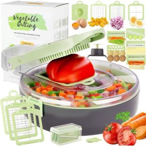 Coupe Mandoline de CuisineCoupe Legume Manuel &agrave; Lames Rempla&ccedil;ablesCoupe Legumes MultifonctionsDecoupe Legumes pour