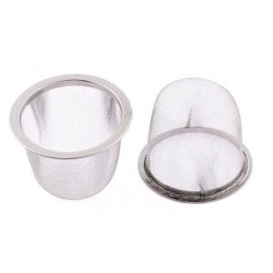 2Pcs Filtre Th&eacute;i&egrave;re Maille Th&eacute; Infuseur Filtre Tisane Cr&eacute;pine Filet Th&eacute; Panier Passoire &eacute;pice en inox 60mm Diam&egrave;tre