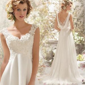 Robe de mariée Elégant et chic  en dentelle dos nu princesse mariée  robe de mariée en queue de dentelle de luxe