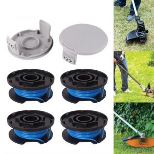 6 PiècesBobines de Rechange Pour TondeusePour Ryobi 18v 24v 40vPour Ryobi One+AC14RL3A4 Bobines+2 Capuchons de Tondeuse