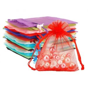 Sachet OrganzaPochette Cadeau 50 Pcs Pochette Bijoux8x10cm Petite PochetteSachet LavandeSachet CadeauSachet Bonbons