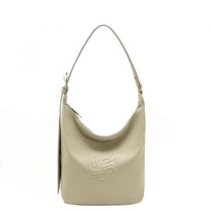 David Jones - Sac &agrave; Main Port&eacute; Epaule Femme - Sac Hobo Simili Cuir PU Souple - Cabas Fourre-Tout El&eacute;gant  Taille Moyenne - Beige