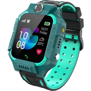 PTHTECHUS Montre Intelligente Enfants Téléphone écran Tactile Fonction dappel Smartwatch Pédomètre Torche Caméra Réveil SOS A468