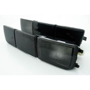 Pour Golf 3 Vento Clignotants Noir Fumé Pare-Choc Avant Cache Antibrouillard