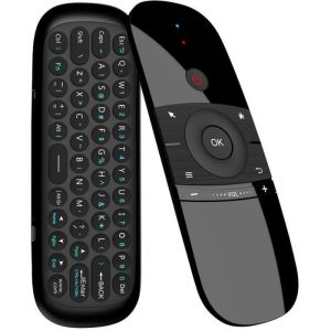 T&eacute;l&eacute;commande Air Mouse 2.4GHz avec Clavier Gyroscope Int&eacute;gr&eacute; Rechargeable Compatible Android TV Box Smart TV