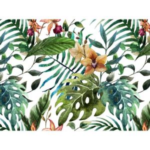 Papier Peint Photo INTISS&Eacute;-(9039) Tropiques FLEUR-350x260cm-7 l&eacute;s-Mural Poster G&eacute;ant XXL-Mer Oc&eacute;an Nature Jungle For&ecirc;t