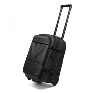 Sac a Dos avec Trolley  Sac &agrave; dos sous vide avec Roulettes  Compartiement Pour Ordinateur Portable  Cadenas TSA  Noir