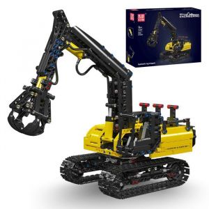 Mould king 17077 technique voiture jouets le rc hydraulique grappin bloc de construction assemblage camion brique ensemble  jouets