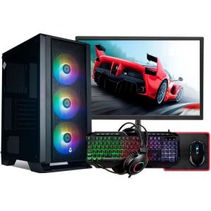 PC GAMER COMPLET I5 SSD1TO GTX 1650 16 GO ECRAN 24 POUCES CLAVIER SOURIS RGB CASQUE AUDIO