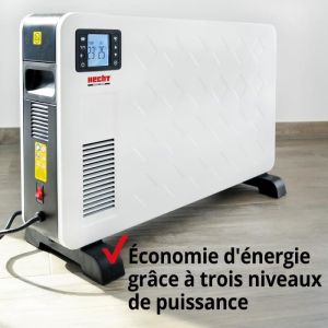 Hecht jardin Radiateur électrique avec chauffage rapide et confortable de qualité supérieur 3 niveaux puissance 2300W écran LCD et