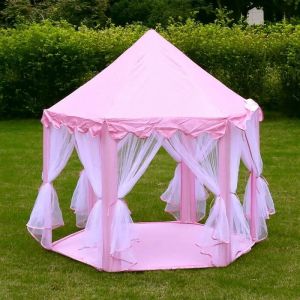 YIYI. Tente de jeu Ch&acirc;teau de Princesse pour enfants - HOMEWELL - Rose.